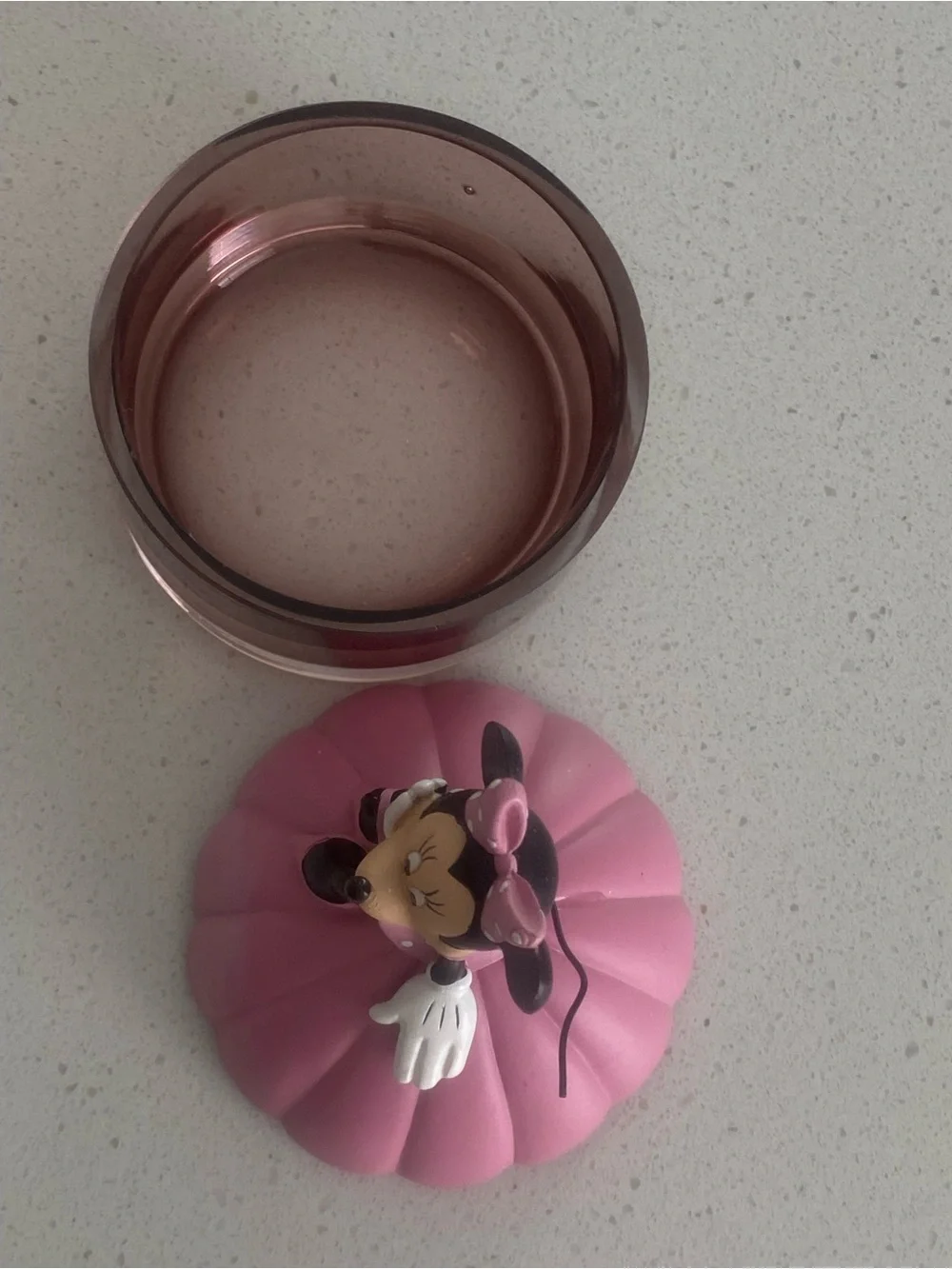 Disney wear Minnie Mouse Pink and Black Decorative Bath Jar